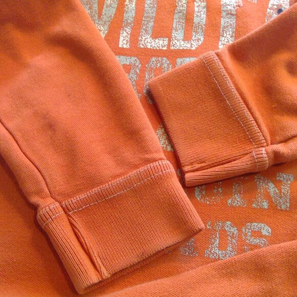 Genuine Kids Orange Long Sleeve Polo with Wildcats Design - Picture 5 of 7